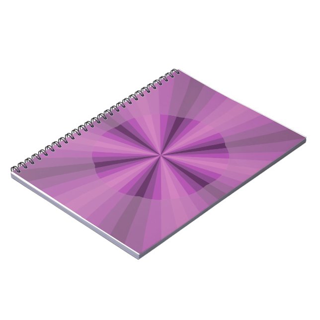 Lila optisches Illusion-Notebook Notizblock (Linke Seite)