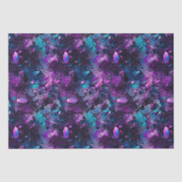 Lila optisches Wasserteppich Abstrakte Kristalle Seidenpapier