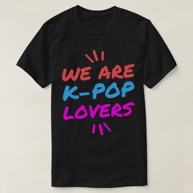 Lila Orange&amp_ Blue Niedlicher K-Pop Lover T-Shirt (Design vorne)