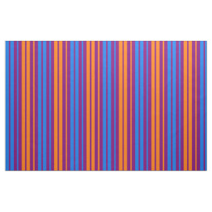Lila Orange Blau Vertikale Streifen Design Stoff