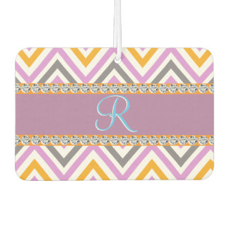 Lila Orange Diamond Zickzack Autolufterfrischer