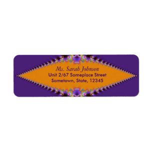 Lila Orange : Fraktal Lace :