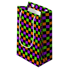 LILA ORANGE GREEN YELLOW HALLOWEEN PATTER KLEINE GESCHENKTÜTE