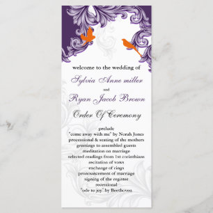 lila, orange Lovebirdsprogramme Programm