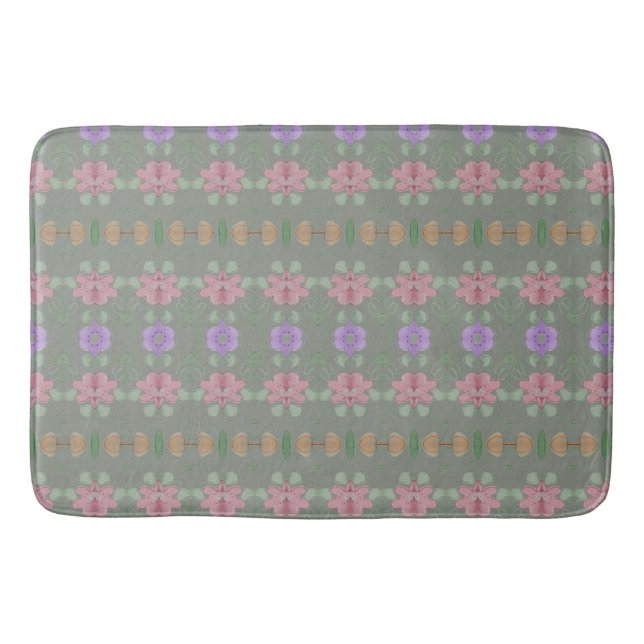 Lila Orange und Rosa Badematte (Vorderseite)