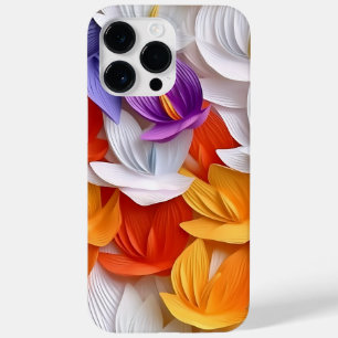 LILA ORANGE WHITE YELLOW 3-D AUSSEHEN CROCUS Case-Mate iPhone 14 PRO MAX HÜLLE