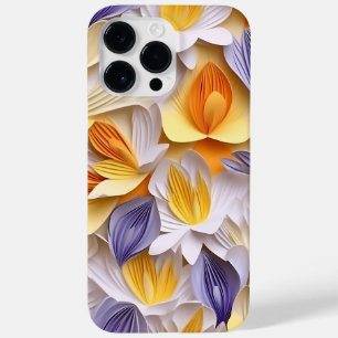 LILA ORANGE WHITE YELLOW 3-D AUSSEHEN CROCUS Case-Mate iPhone 14 PRO MAX HÜLLE