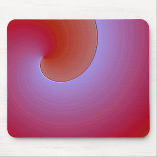 lila orangefarbene Glaze - Moderner abstrakter Loo Mousepad