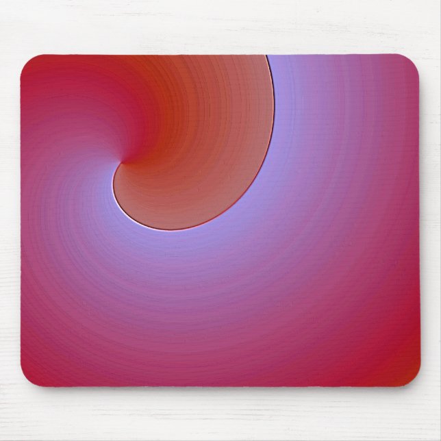 lila orangefarbene Glaze - Moderner abstrakter Loo Mousepad (Vorne)