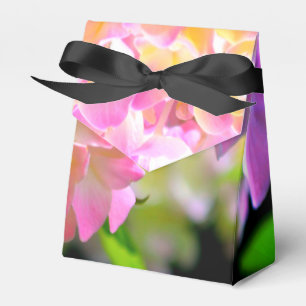 Lila-orangefarbene Hydrangeas Geschenkschachtel