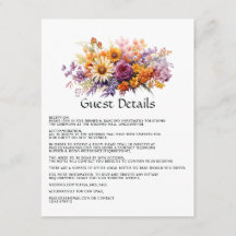 Lila, orangefarbene und gelbe Blumengastdetails