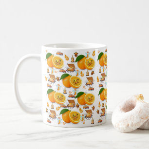 Lila Orangen Kuchen Auto Fee Alles Gute zum Geburt Kaffeetasse
