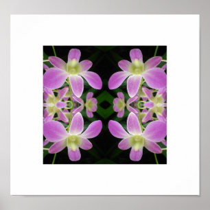 Lila Orchid-Abstrakt-Poster Poster