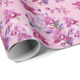 Lila Orchid-Blume Geschenkpapier