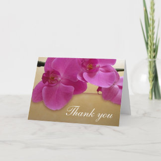 Lila Orchid-Design Dankeskarte
