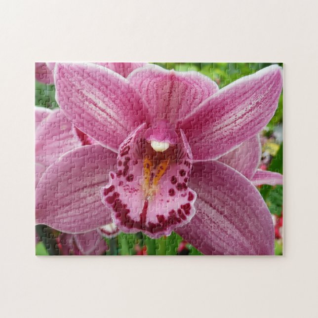 Lila Orchid Elegante Puzzle (Horizontal)