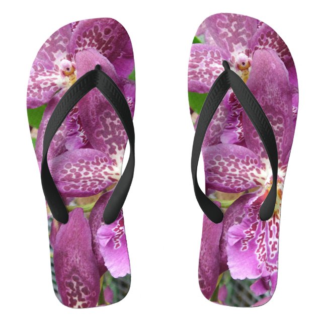 Lila Orchid Flip Flops (Fußbett)