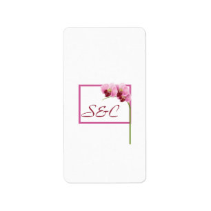 Lila Orchid Hersheys Miniaturwrapper Adressaufkleber