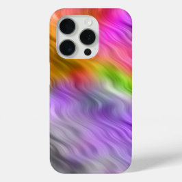 Lila Orchid Wavy Textur iPhone 15 Pro Hülle