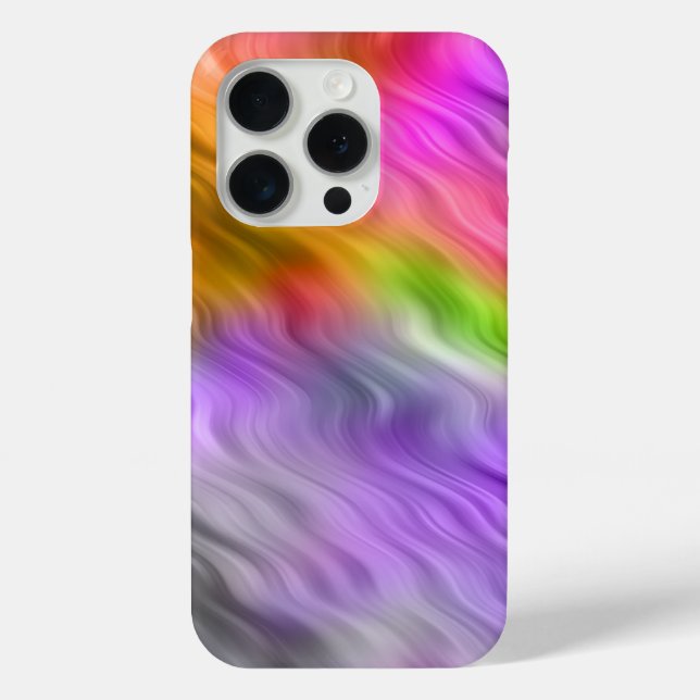 Lila Orchid Wavy Textur Case-Mate iPhone Hülle (Rückseite)