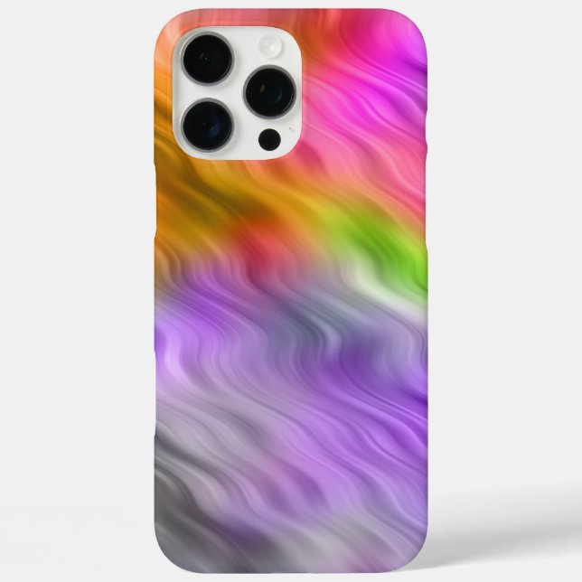 Lila Orchid Wavy Textur Case-Mate iPhone Hülle (Rückseite)