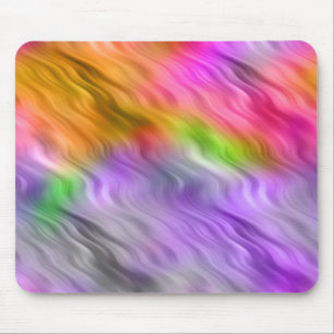 Lila Orchid Wavy Textur Mousepad
