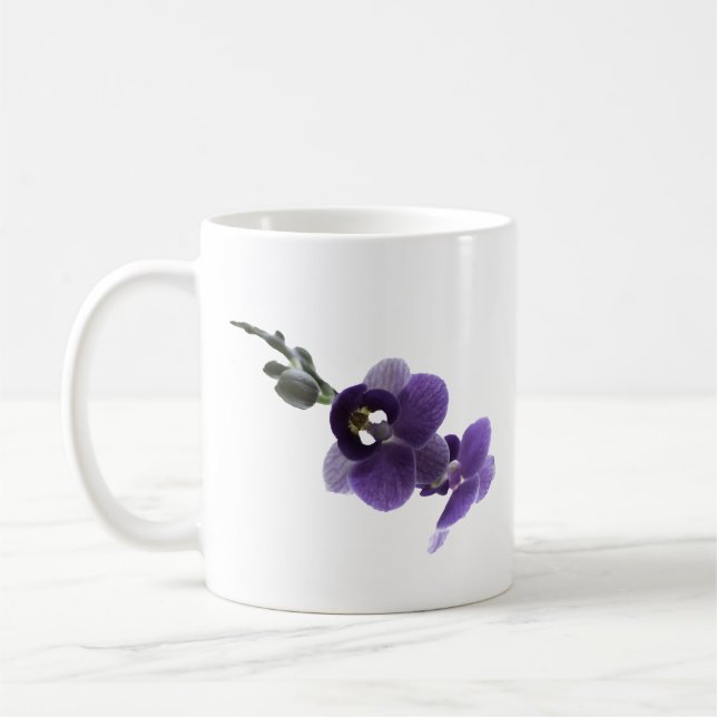 Lila orchide Blume, Tasse (Links)