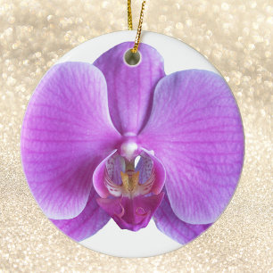 Lila Orchidee Blume Weihnachtsschmuck