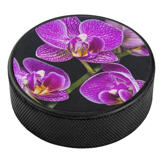 Lila Orchidee Eishockey Puck (3/4)