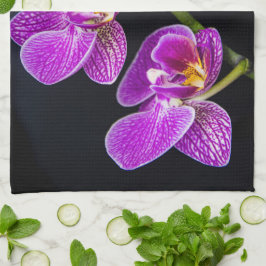 Lila Orchidee Geschirrtuch