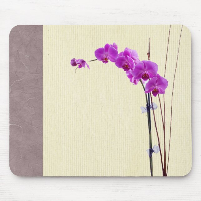 Lila Orchidee Mousepad (Vorne)