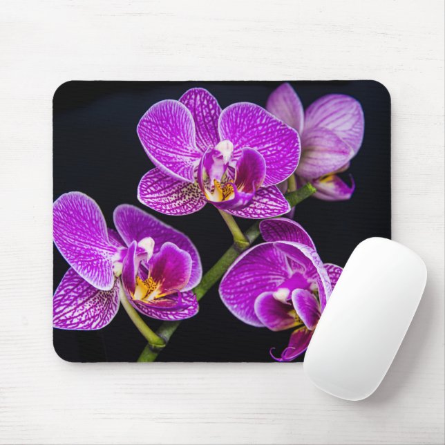 Lila Orchidee Mousepad (Mit Mouse)