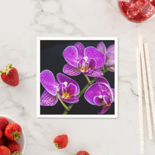 Lila Orchidee Serviette