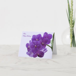 Lila Orchideen Alles Gute zum Geburtstag Grußkarte Karte