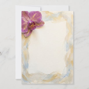 Lila-Orchideen-Aquarell-Einladung Einladung