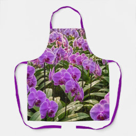 Lila-Orchideen-Schürze Schürze