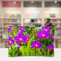 Lila Orchideen-Tasche