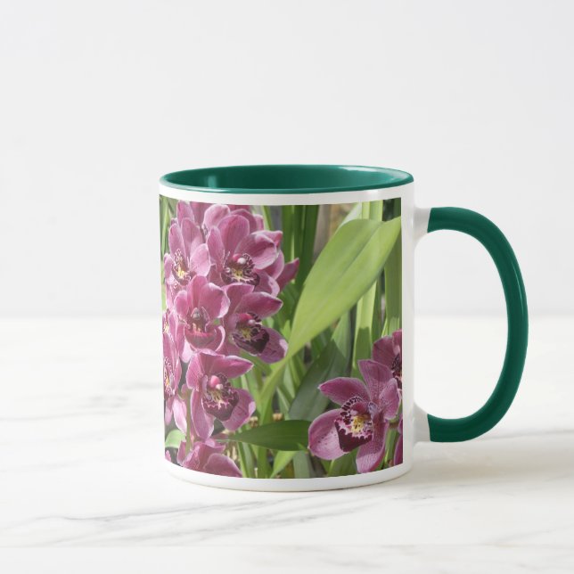 lila Orchideen Tasse (Rechts)