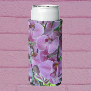 Lila Orchideen und Weinberge Mit Monogramm Dosenkühler