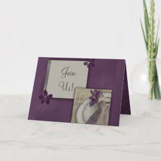 Lila Orchideeneinladung Einladung