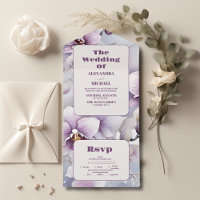 Lila Orchideenhochzeit