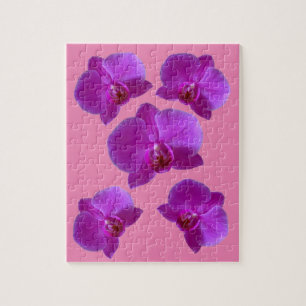 LILA ORCHIDS JIGSAW PUZZLE