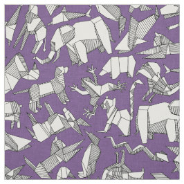 lila Origami-Tier Stoff