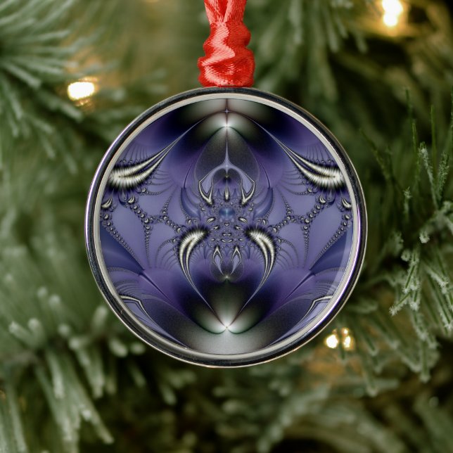 Lila-Ornament Ornament Aus Metall (Baum)