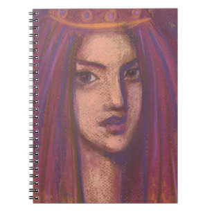 Lila Ost-Orient-Girl Notizblock