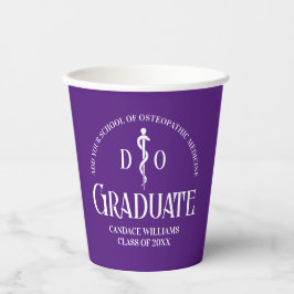 Lila Osteopathische Medical School Graduation Part Pappbecher