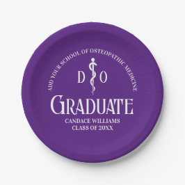 Lila Osteopathische Medical School Graduation Part Pappteller