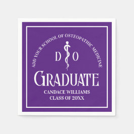 Lila Osteopathische Medical School Graduation Part Serviette