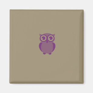 Lila Owl Magnet