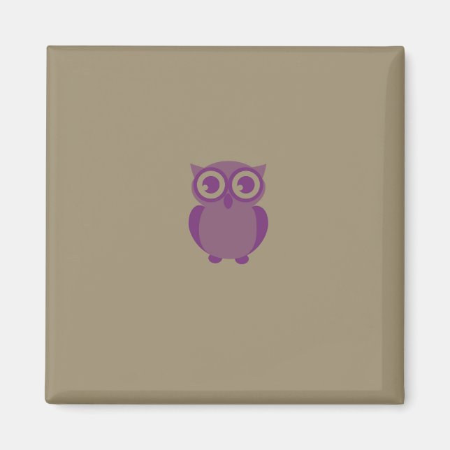 Lila Owl Magnet (Vorne)